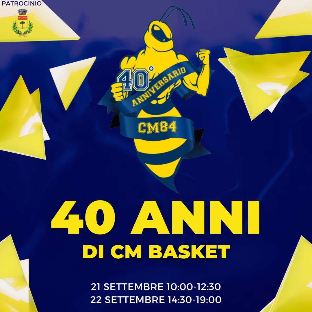 Il CM Basket compie 40 anni: i festeggiamenti del 21 e 22 Settembre